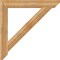 Ekena Millwork Traditional Slat Rough Sawn Bracket, Western Red Cedar, 6"W x 48"D x 48"H BKT06X48X48TRA06RWR - alternate 2